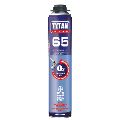 Пена монтажная Tytan O2 GUN 65 л Зимняя Пена монтажная Tytan O2 GUN 65 л Зимняя