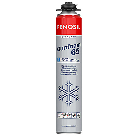 Зимняя монтажная пена PENOSIL Standart Gunfoam 65 Winter Зимняя монтажная пена PENOSIL Standart Gunfoam 65 Winter