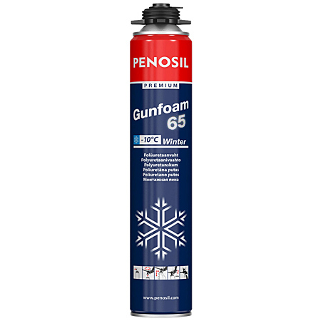 Зимняя монтажная пена PENOSIL Premium Gunfoam 65 Winter Зимняя монтажная пена PENOSIL Premium Gunfoam 65 Winter